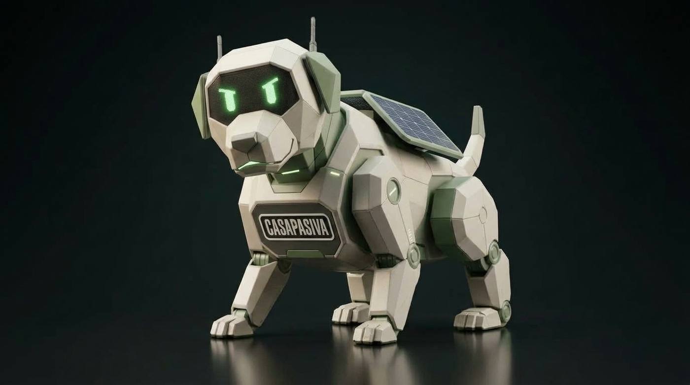 La mascota de CasaPasiva firme y en guardia